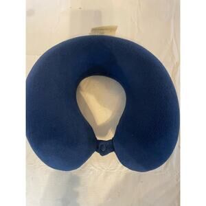 Blue Neck Pillow with Removable Cover Preowned Soft